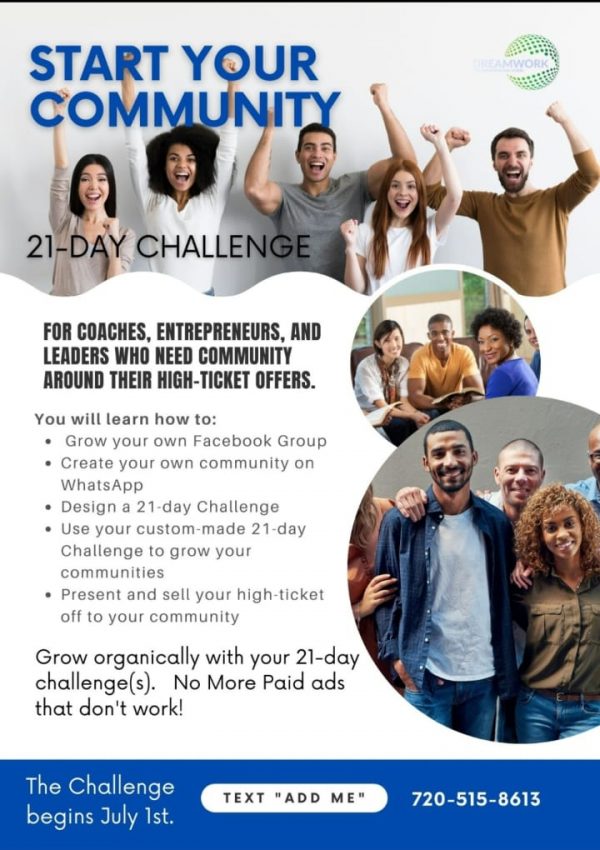 Community Starter 21 Day Challenge Dan Nzinga Coaching 